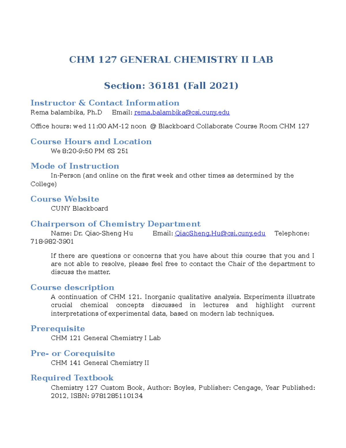 CHM127 Fall 2021 syllabus section 36181 - CHM 127 GENERAL CHEMISTRY II ...