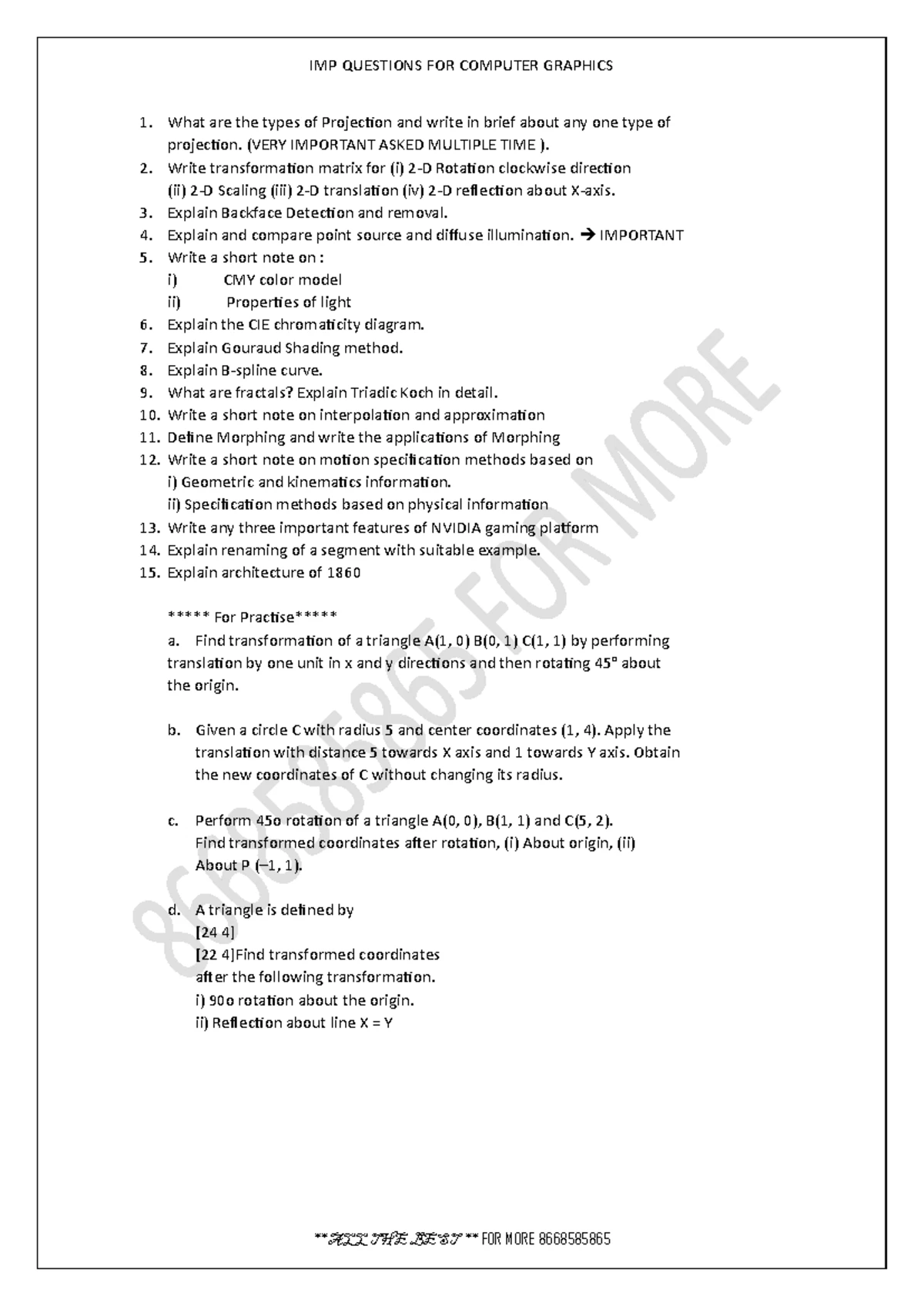 CG Unit 2 Notes PDK - classmate Unit 2 Date Units 1 Page CG PDK ...
