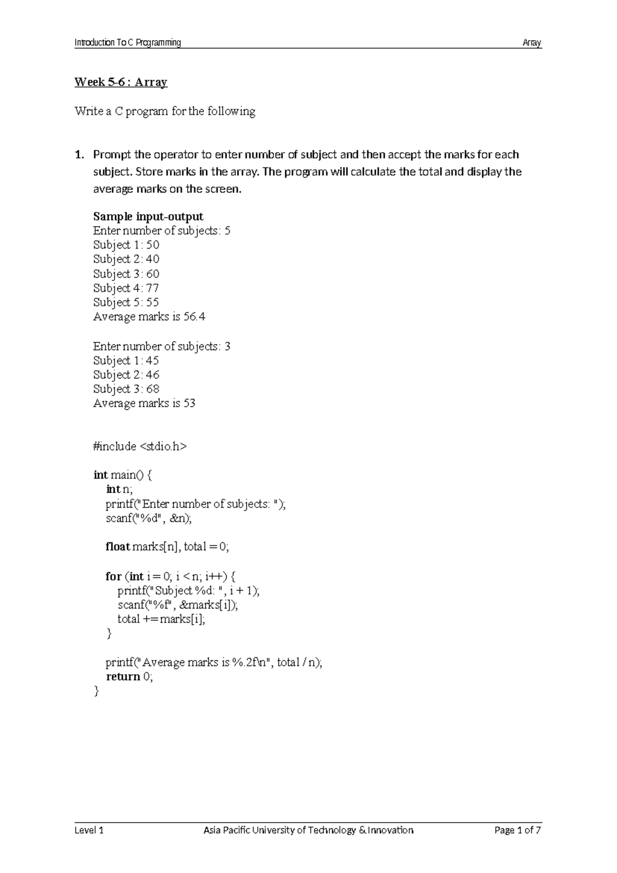 C Programming Concepts & Best Practices: A Comprehensive Guide - Studocu