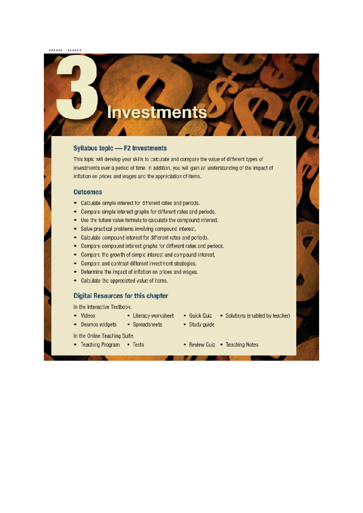 Year 12 Standard: Fixed Rate Interest Calculations and Examples - Studocu