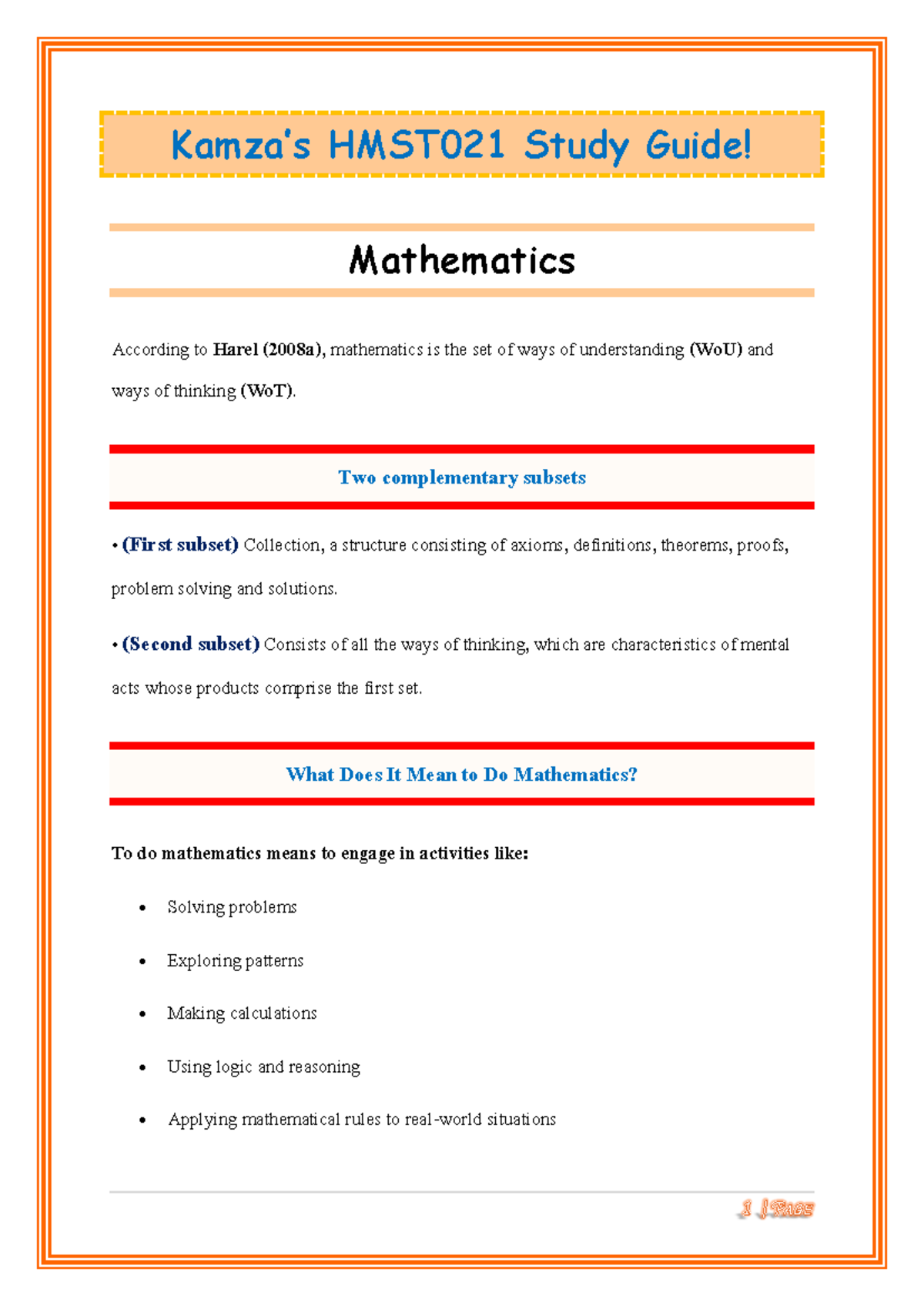 Kamza’s HMST021 Mathematics Study Guide: Understanding Proficiency ...