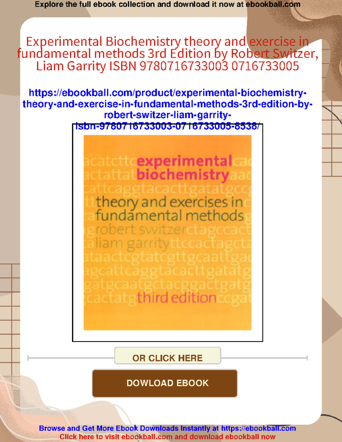 Essential Biochemistry 4th Edition Study Guide - Charlotte Pratt ...