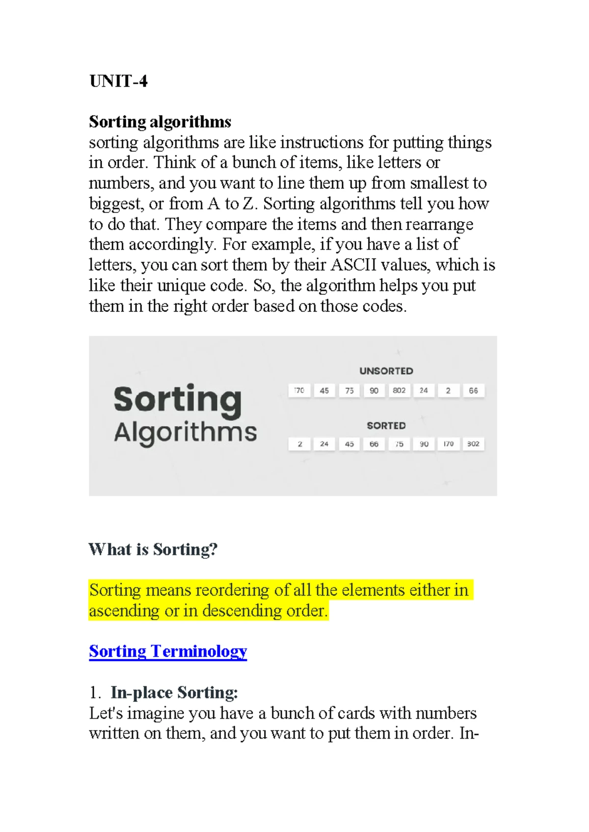 CTSD101 - C Programming Language Reference Notes and Question Bank ...