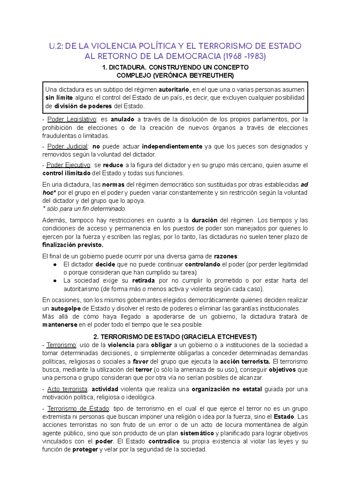 U.2: La Violencia Política y el Terrorismo de Estado en Argentina (1968 ...