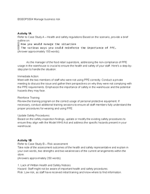 Assessment 2 Bsbops 502 - BSBOPS502 Manage business operational plans ...