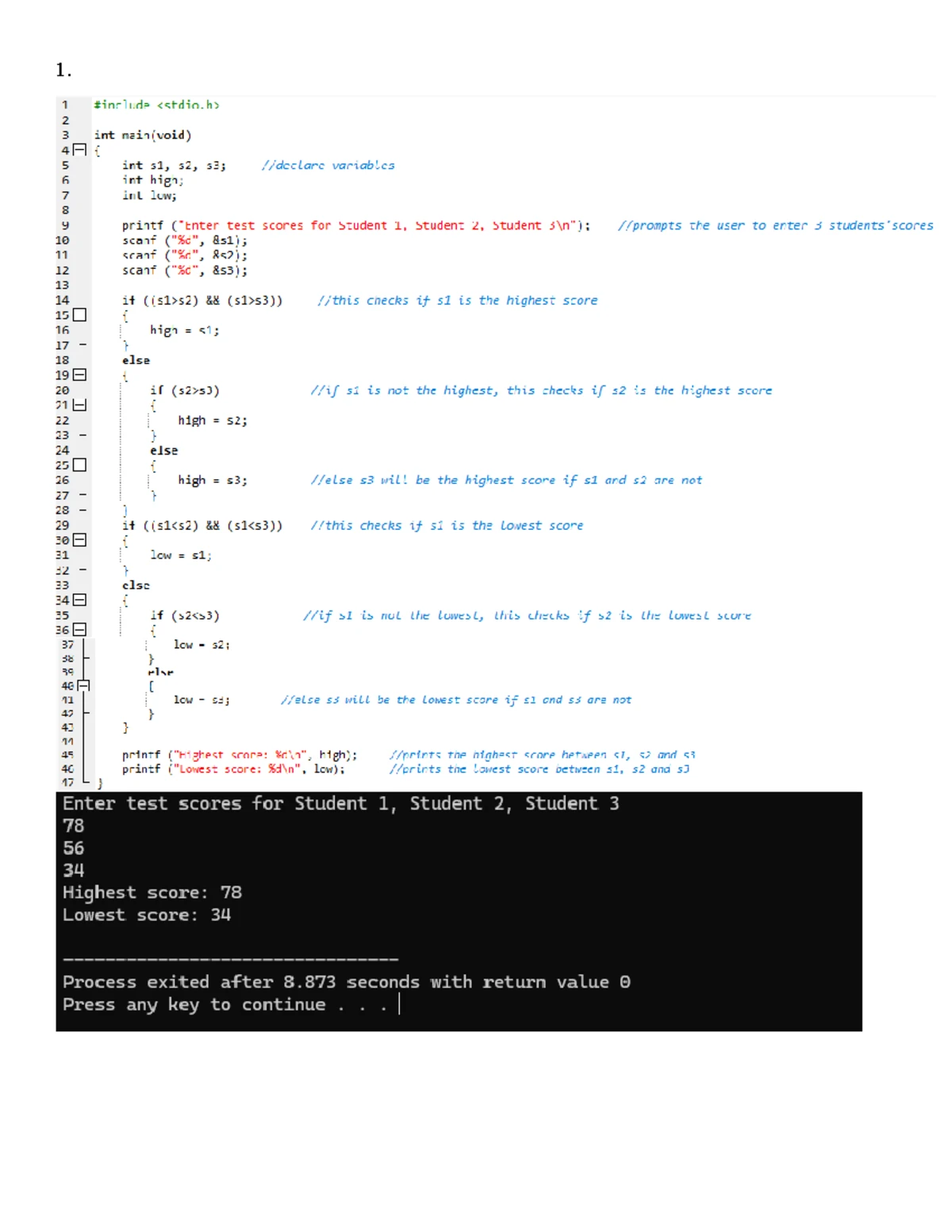 C Programming - Loops, Files, and Test Score Calculations - Studocu