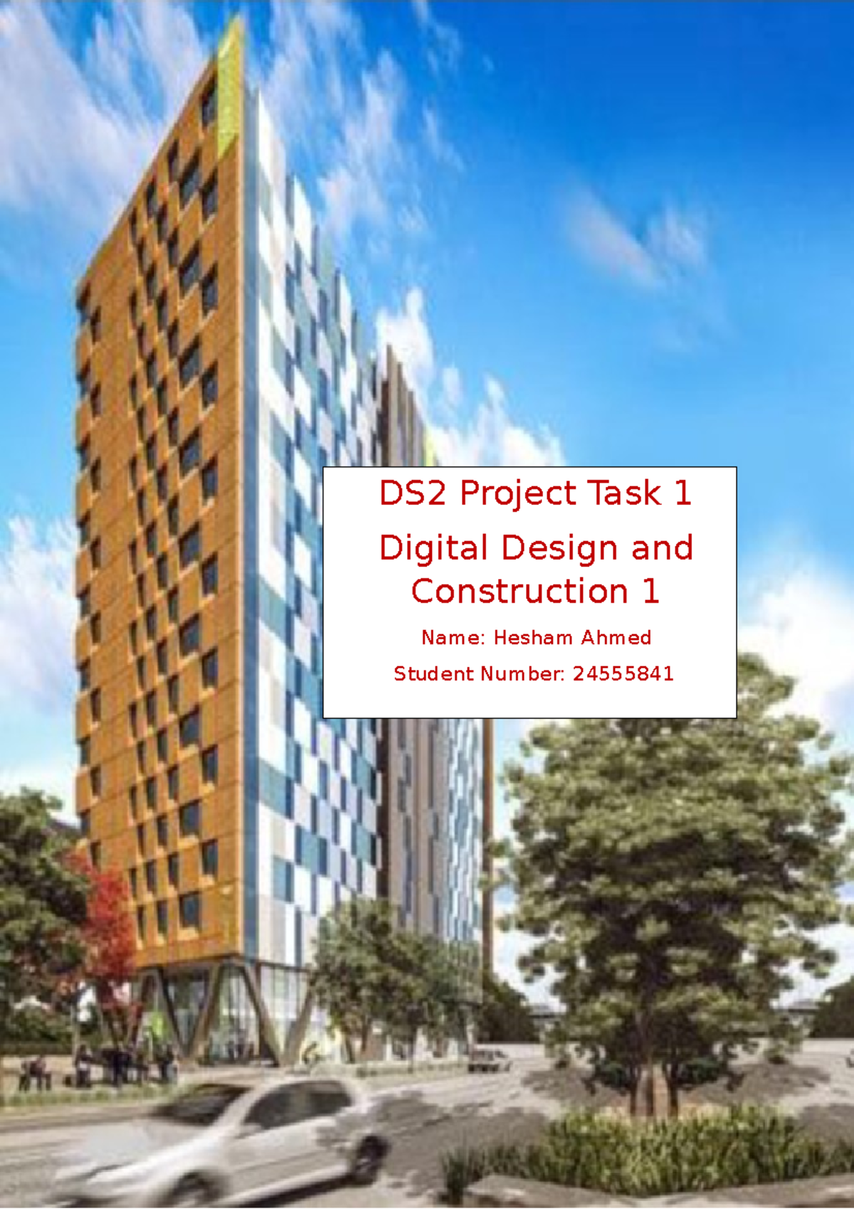 DDC1 - Urbanest Darling Square Project Task 1 Report Analysis - Studocu