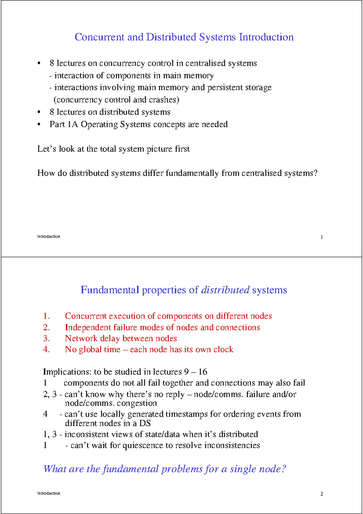 Concurrent Systems Overview: Diploma in ICT - 8 Lecture Summary - Studocu