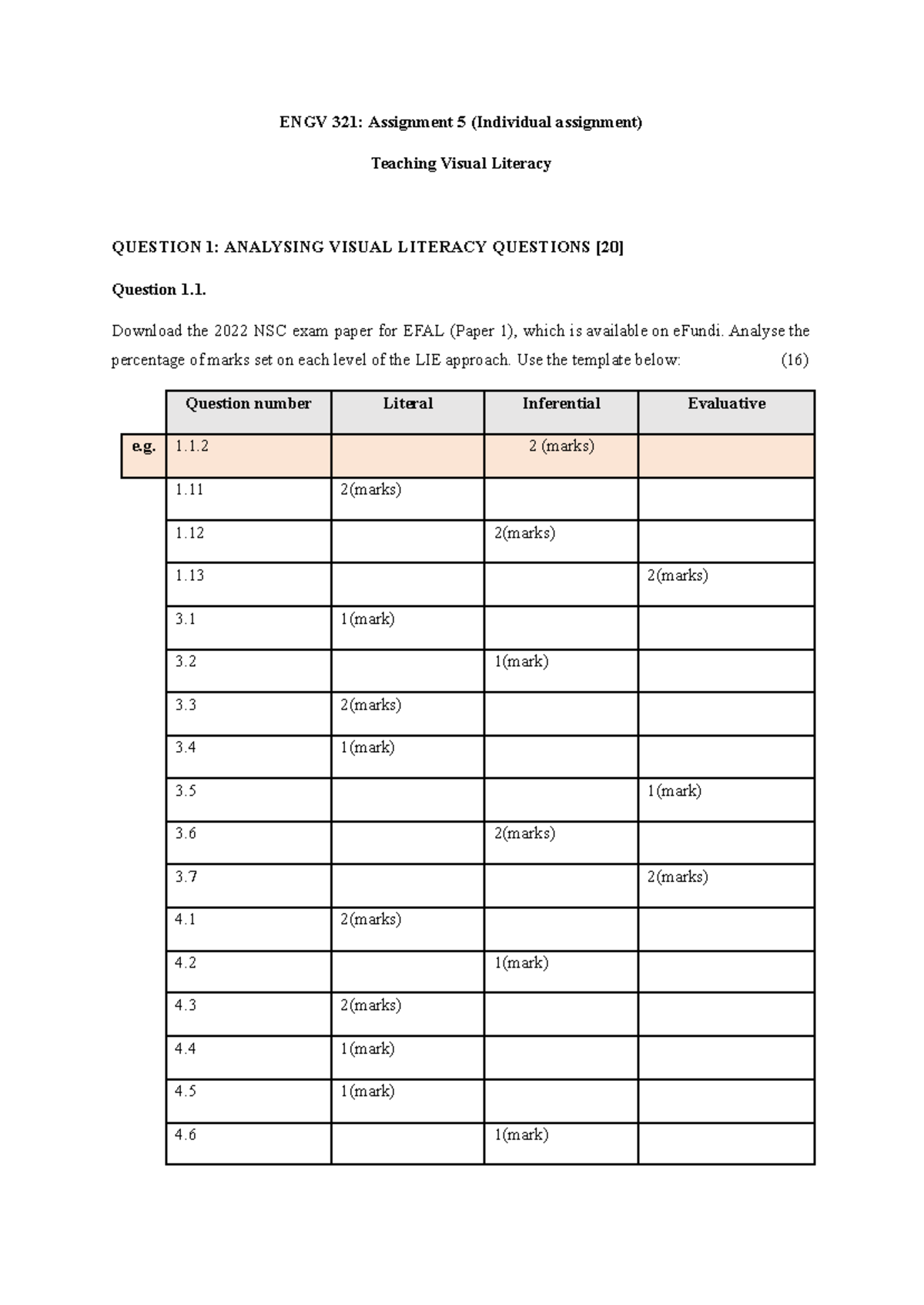 ENGV 321: Assignment 5 - Visual Literacy Analysis and Teaching ...