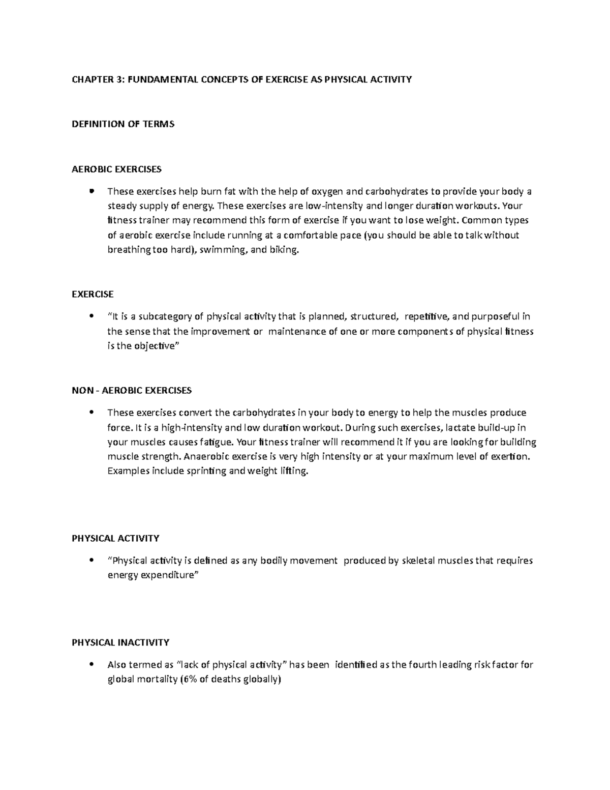 Chapter 3 -Fundamental Concept of Exercise & Physical Activity ...