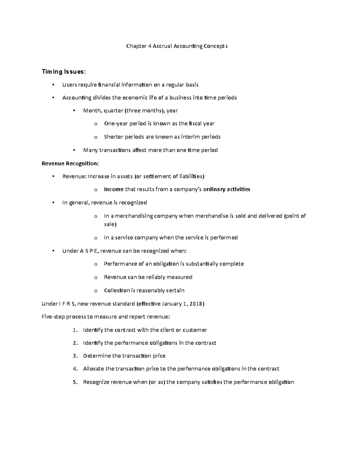 Chapter 4 Accrual Accounting Concepts - Chapter 4 Accrual Accounting ...