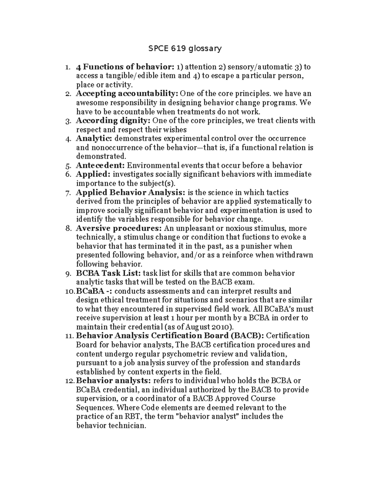 SPCE 619 Glossary Quiz: Key Terms and Concepts Explained - Studocu