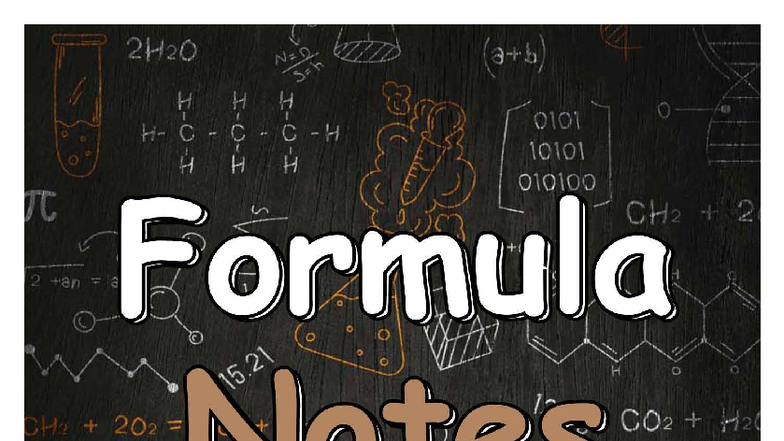 Formula Sheet - Solid State Physics (PHYS 101) - Studocu