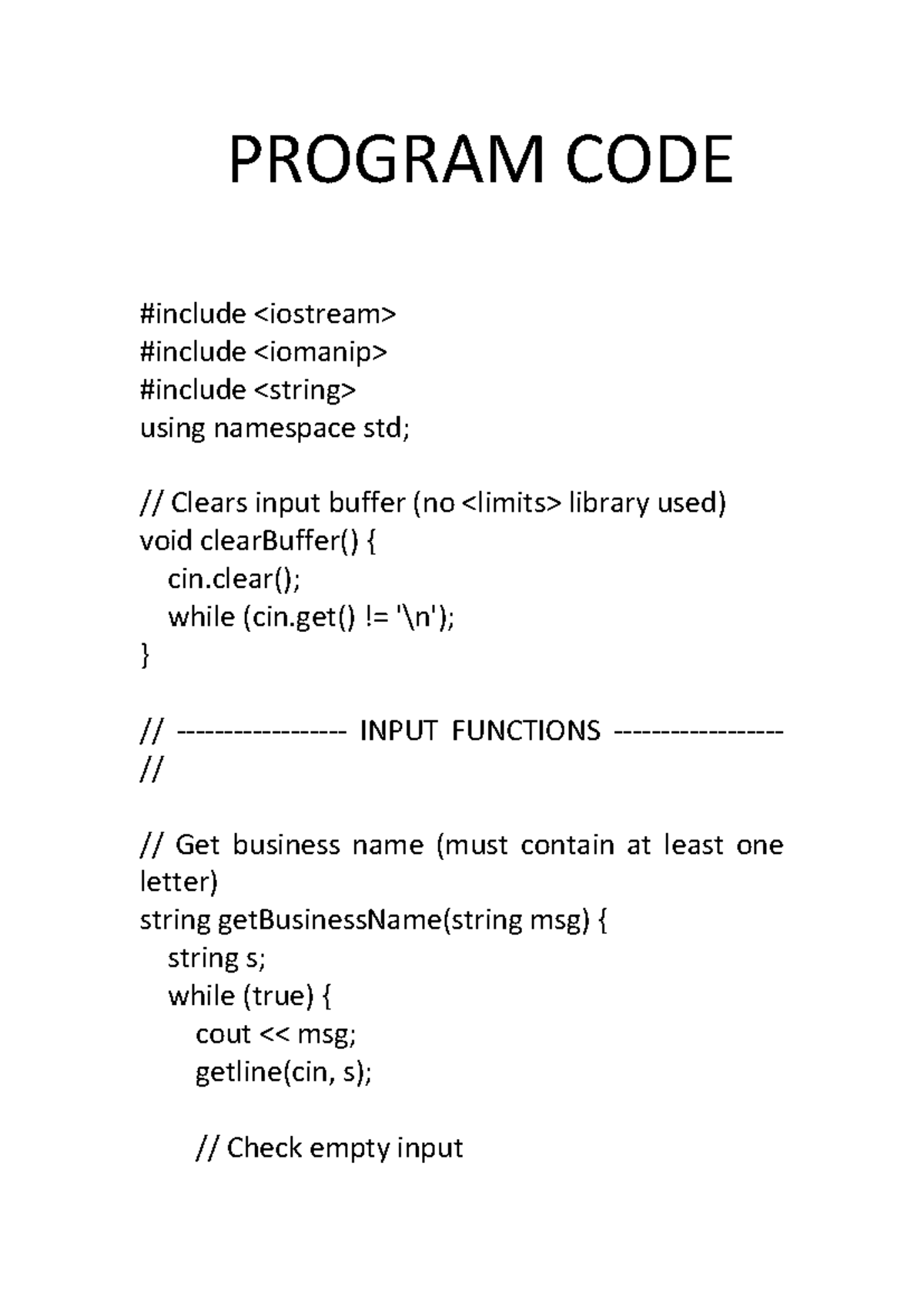 Program CODE: Tax Calculator Implementation in C++ - Studocu