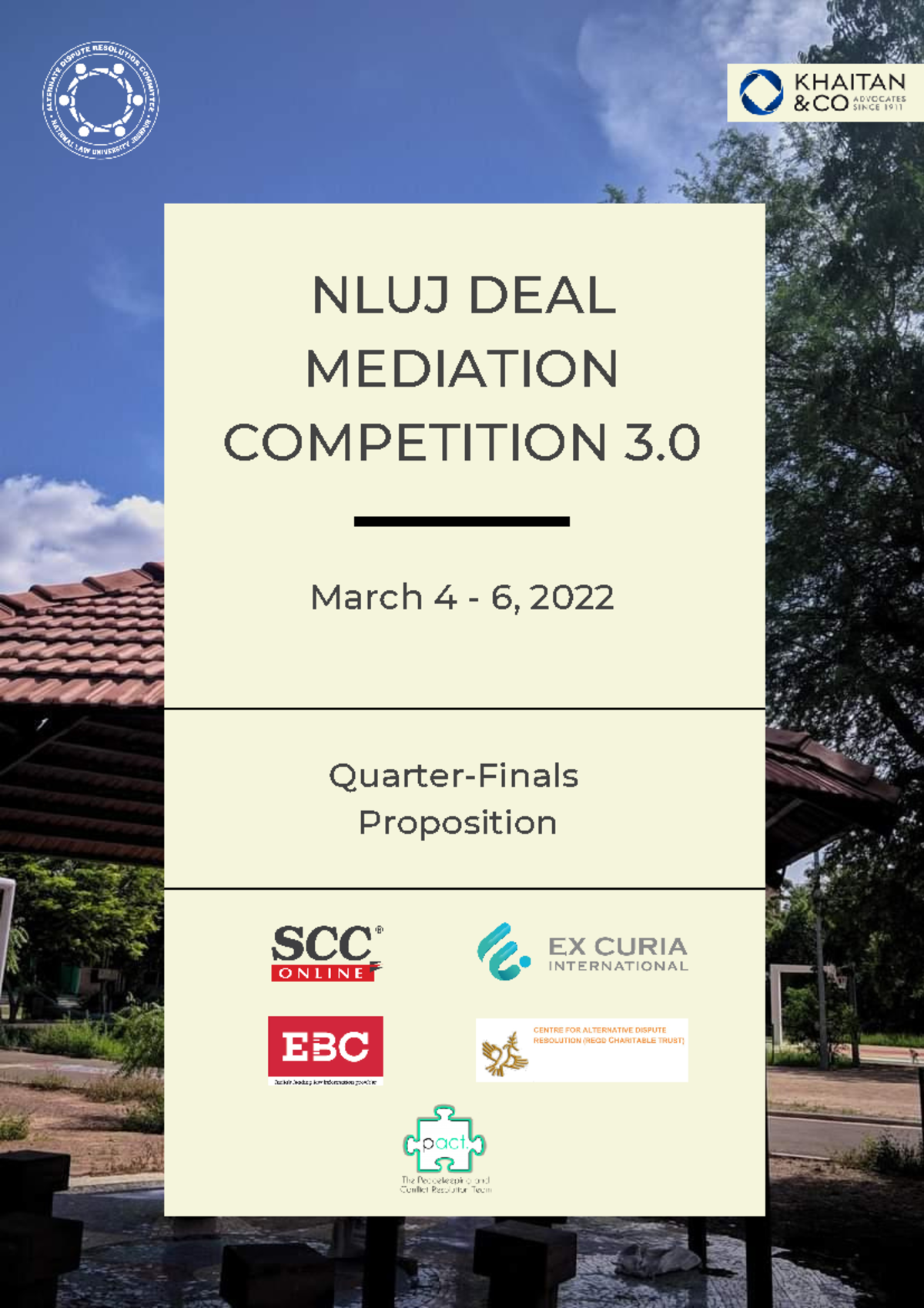 NLUJ DMC 3.0 General Information Quarter-Finals - NLUJ DEAL MEDIATION ...