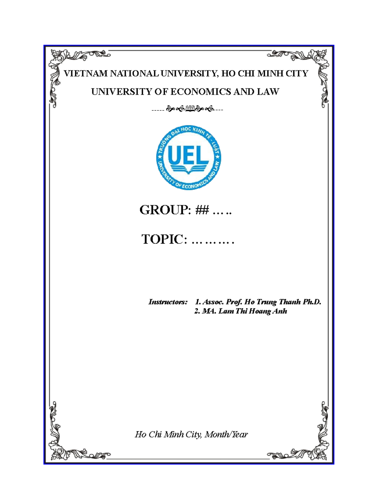 Final Project Template - Course Code: 2024 Economic Studies - Studocu