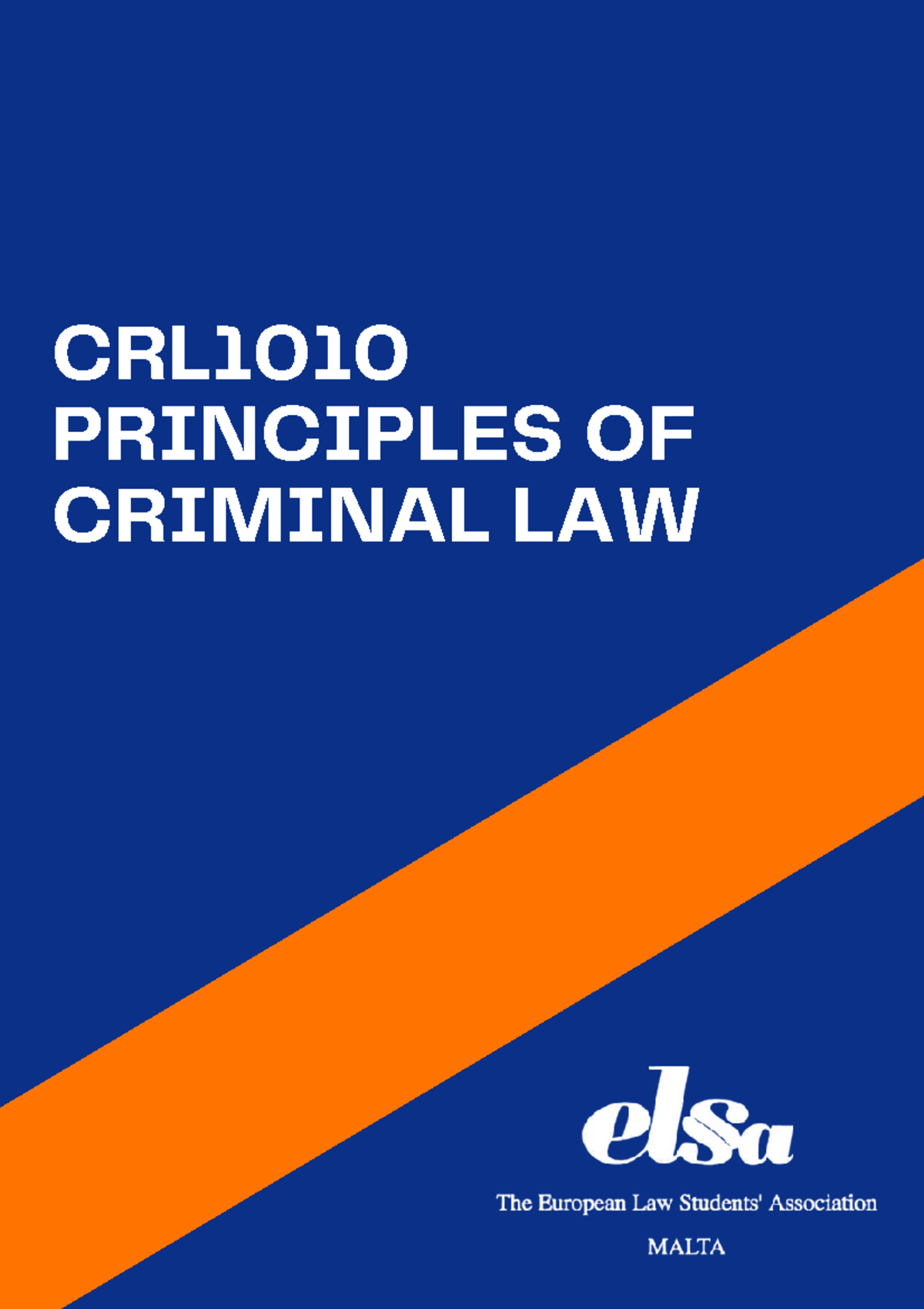 CRL1010 FINAL EXAM NOTES ON PRINCIPLES OF CRIMINAL LAW - Studocu