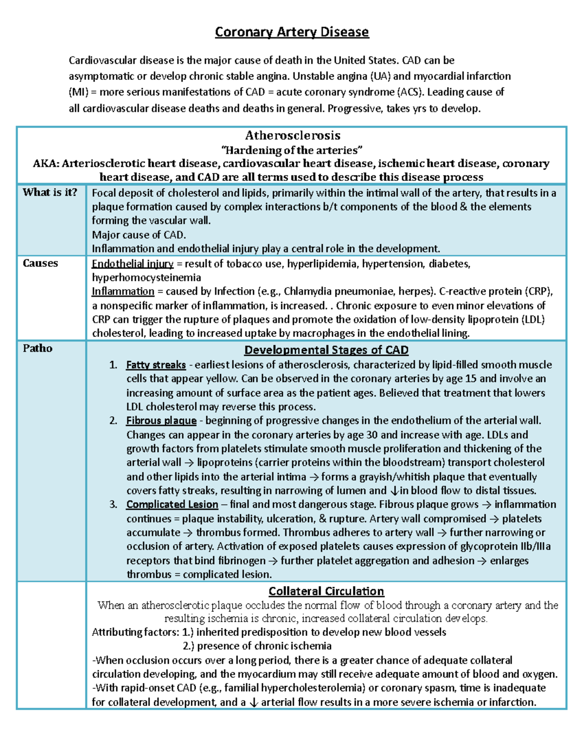CAD: Understanding Coronary Artery Disease, Risk Factors, and ...