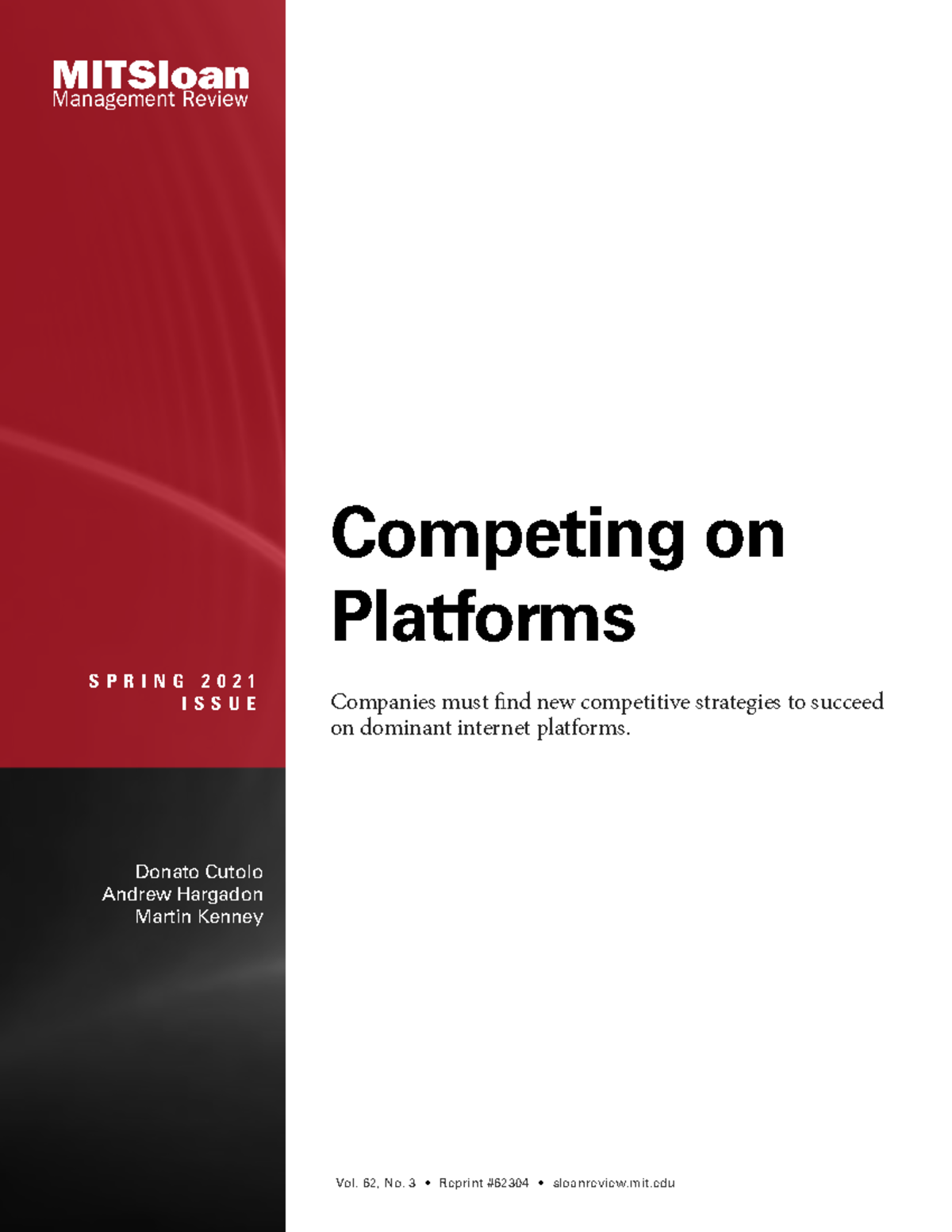 Strategies for Competing on Platforms: Insights from 2021 Edition - Studocu