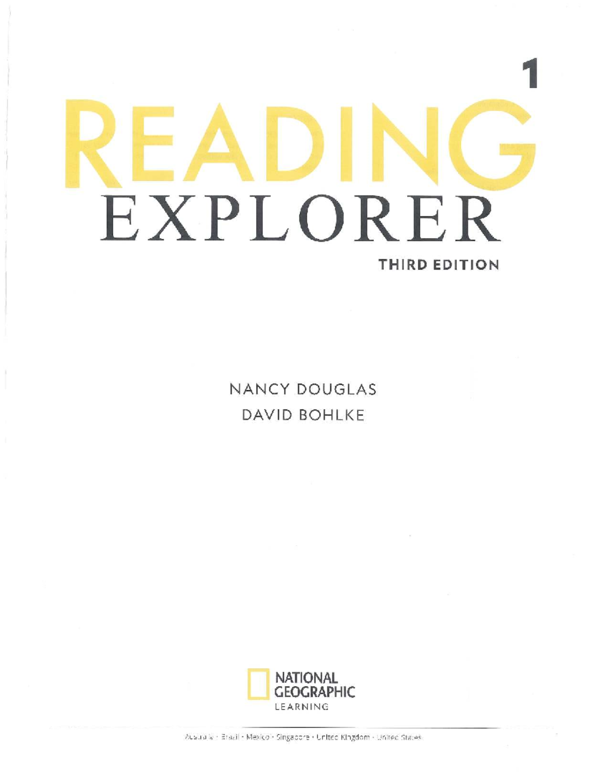 Reading Explorer 1: Unit 1 & 2 Overview and Key Concepts - Studocu