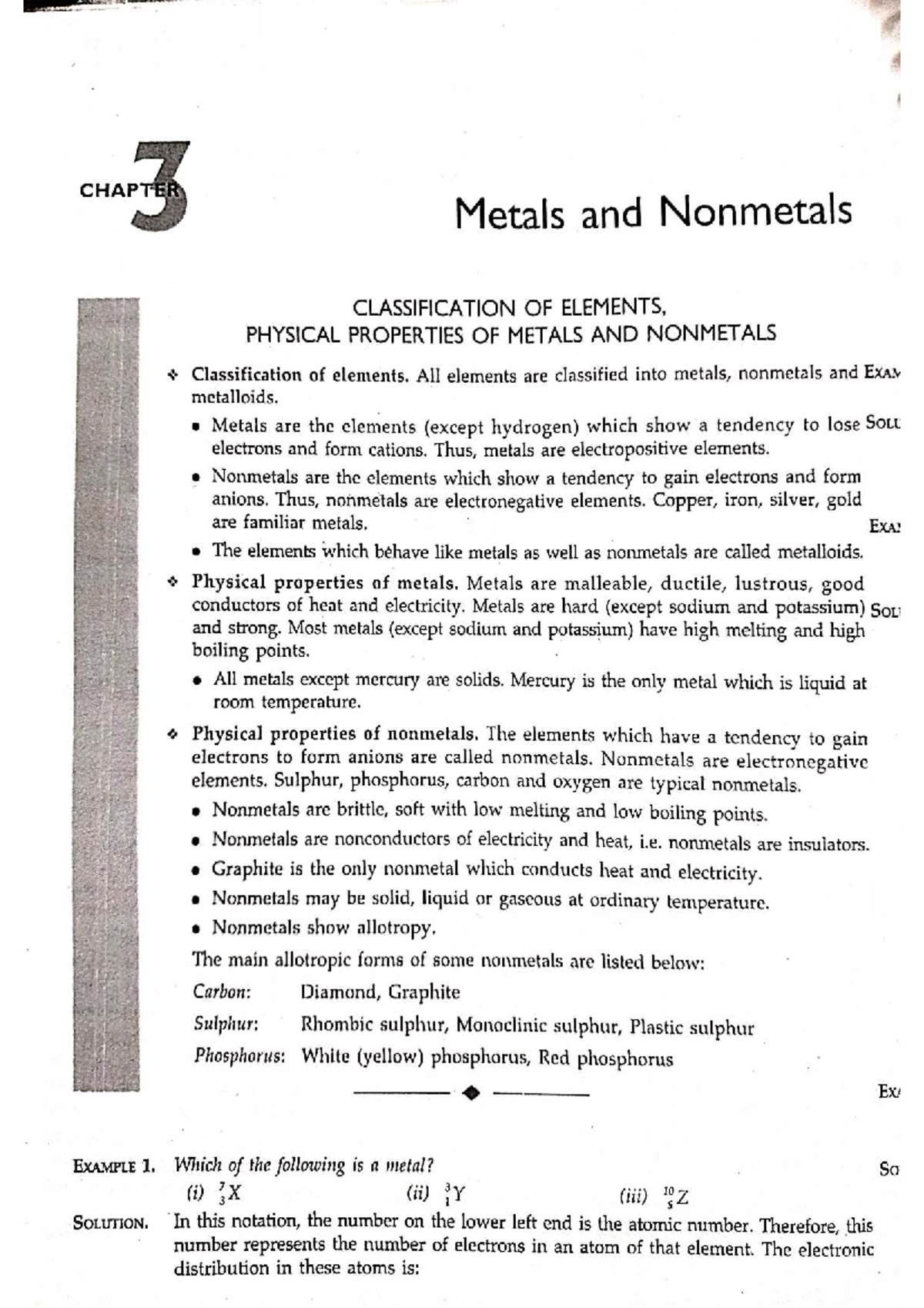 CHAPTER Metals and Nonmetals: Classification and Physical Properties ...