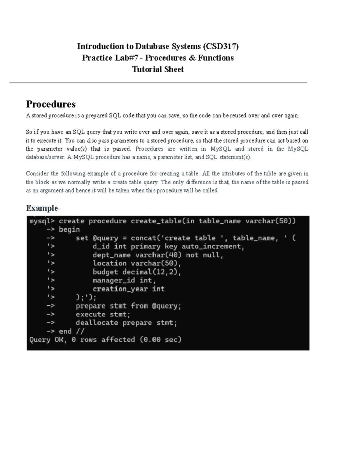 Practice Lab 7 - Tutorial Sheet 2 - Introduction to Database Systems ...