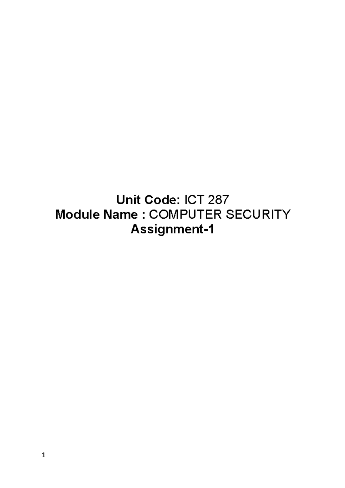 ICT287 - Computer Security Assignment: Analyzing Vulnerabilities and ...