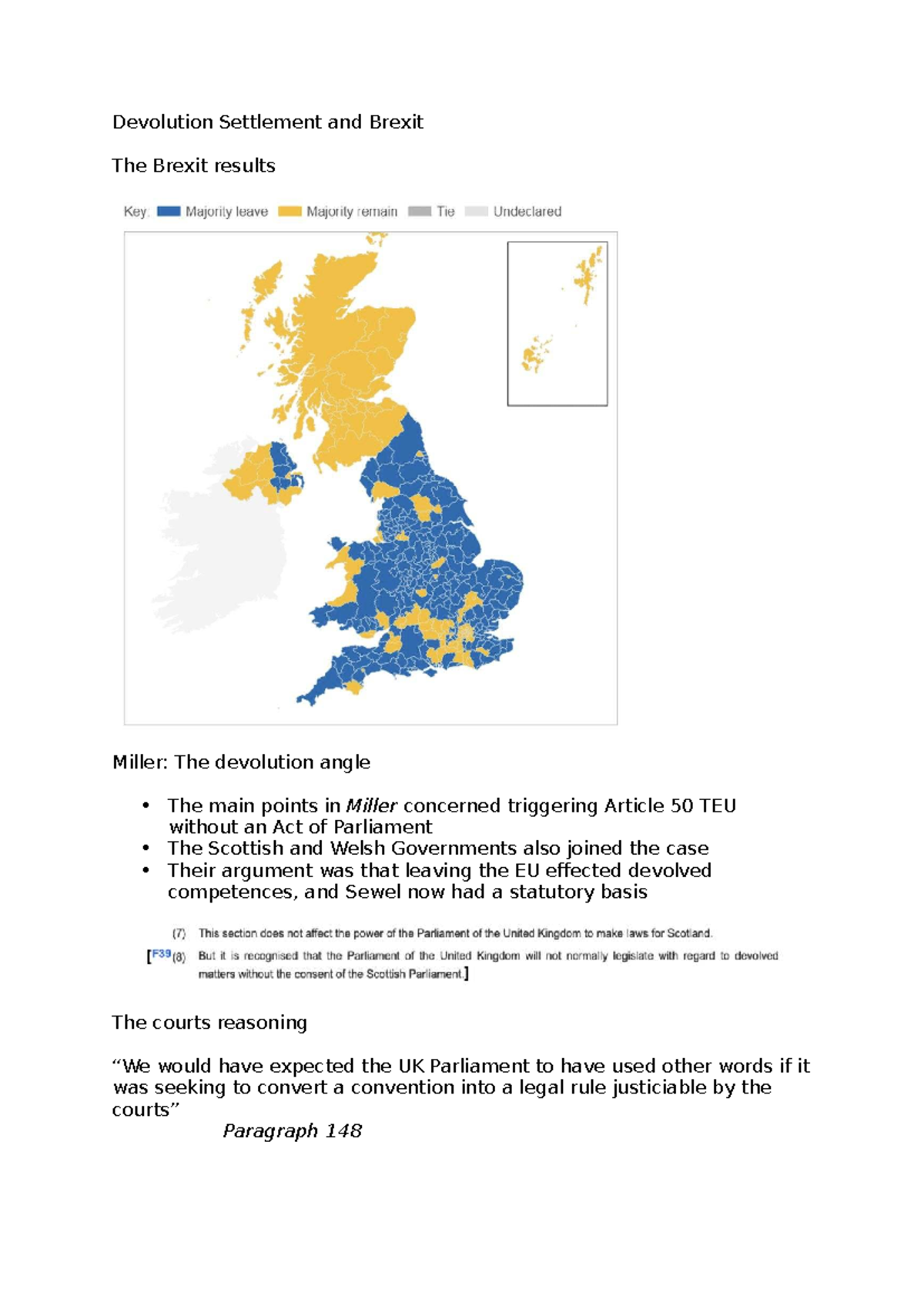 Devolution settlement and brexit - Devolution Settlement and Brexit The ...