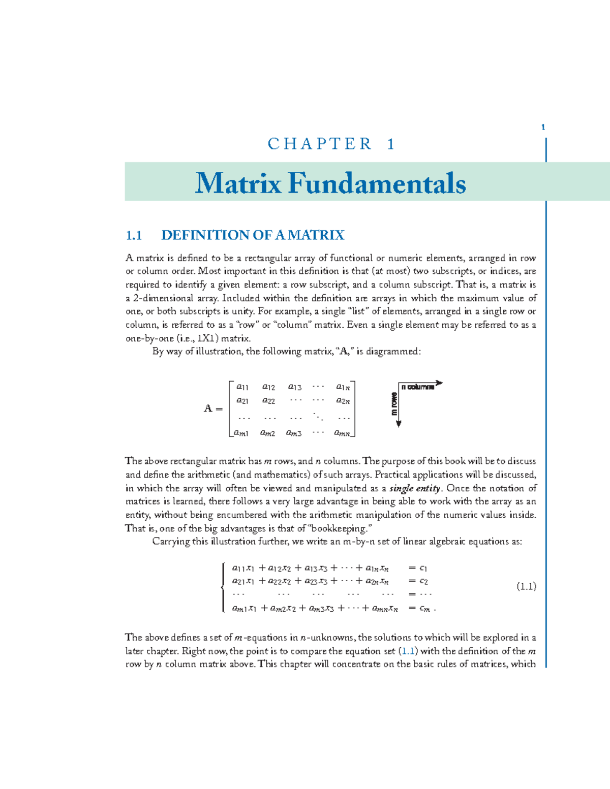 Matrices in Engineering Problems (ENGR 200) - Chapter 1 Overview - Studocu