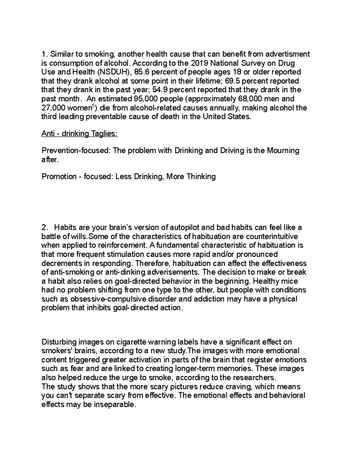 Case Study - CB - Similar to smoking, another health cause that can ...