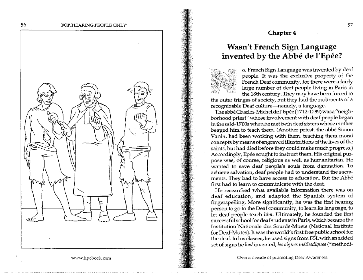 Chapter 4: The Origins of French Sign Language and the Abbé de l'Épée ...