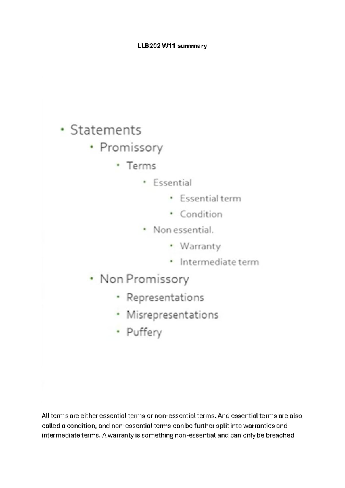 LLB202 W11: Understanding Essential and Inessential Terms in Contracts ...