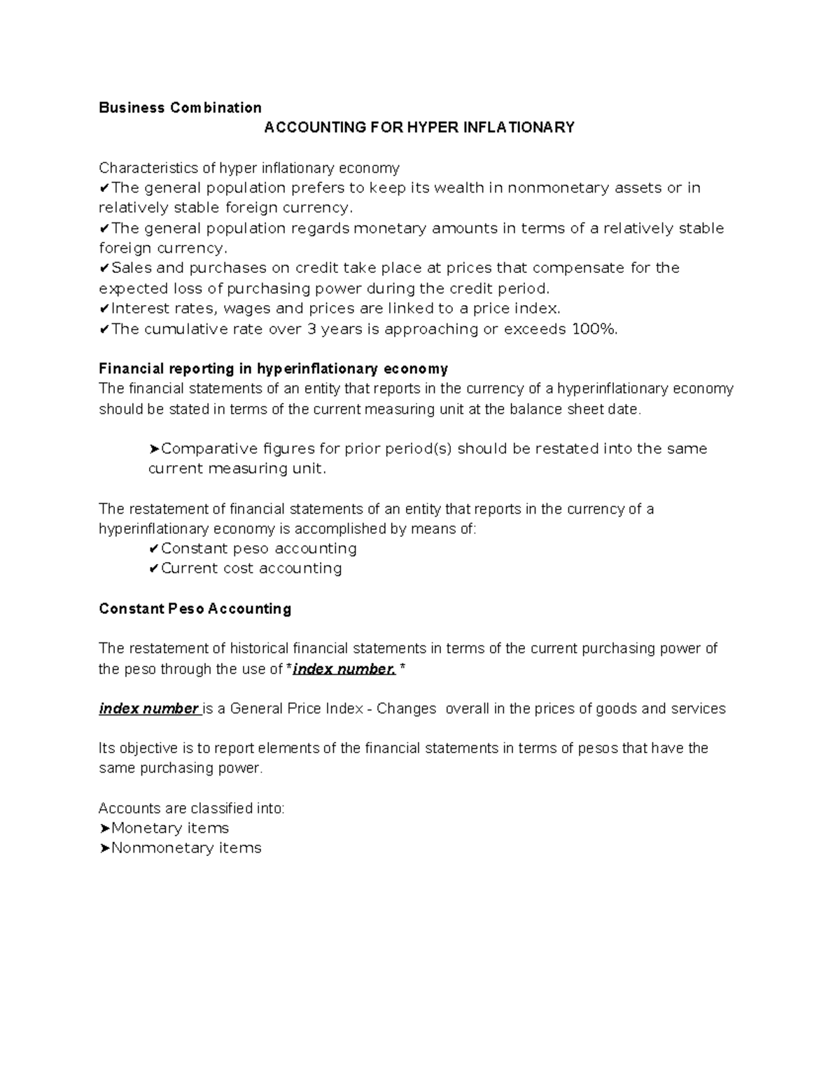 Accounting for Hyperinflationary Economies, FX, & Derivatives ...