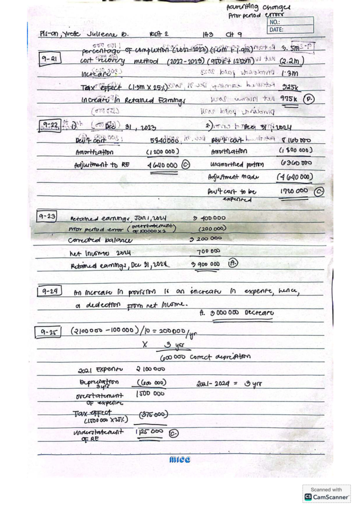 IA3 Ch9 - Accounting Changes & Prior Period Errors Guide - Studocu