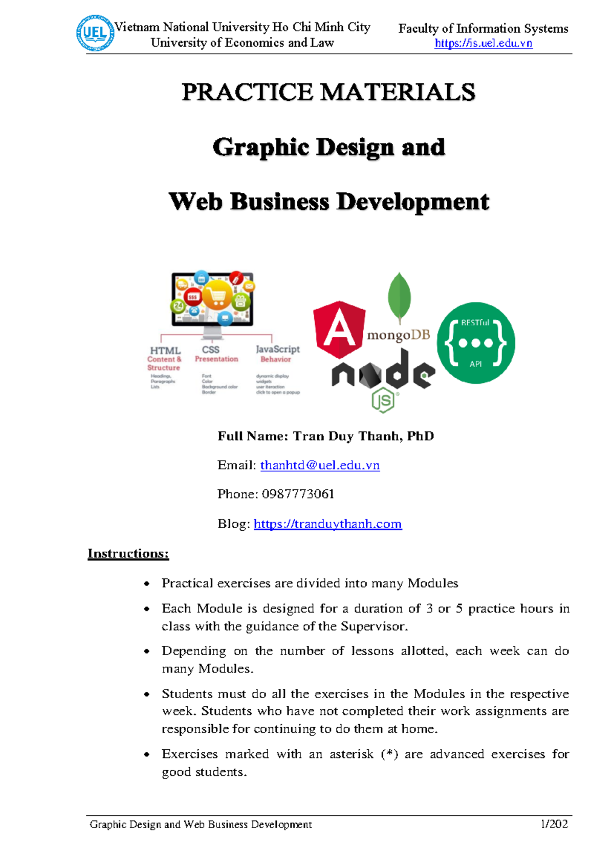 Practical Exercises in Graphic Design & Web Dev (IS-2023) - Studocu