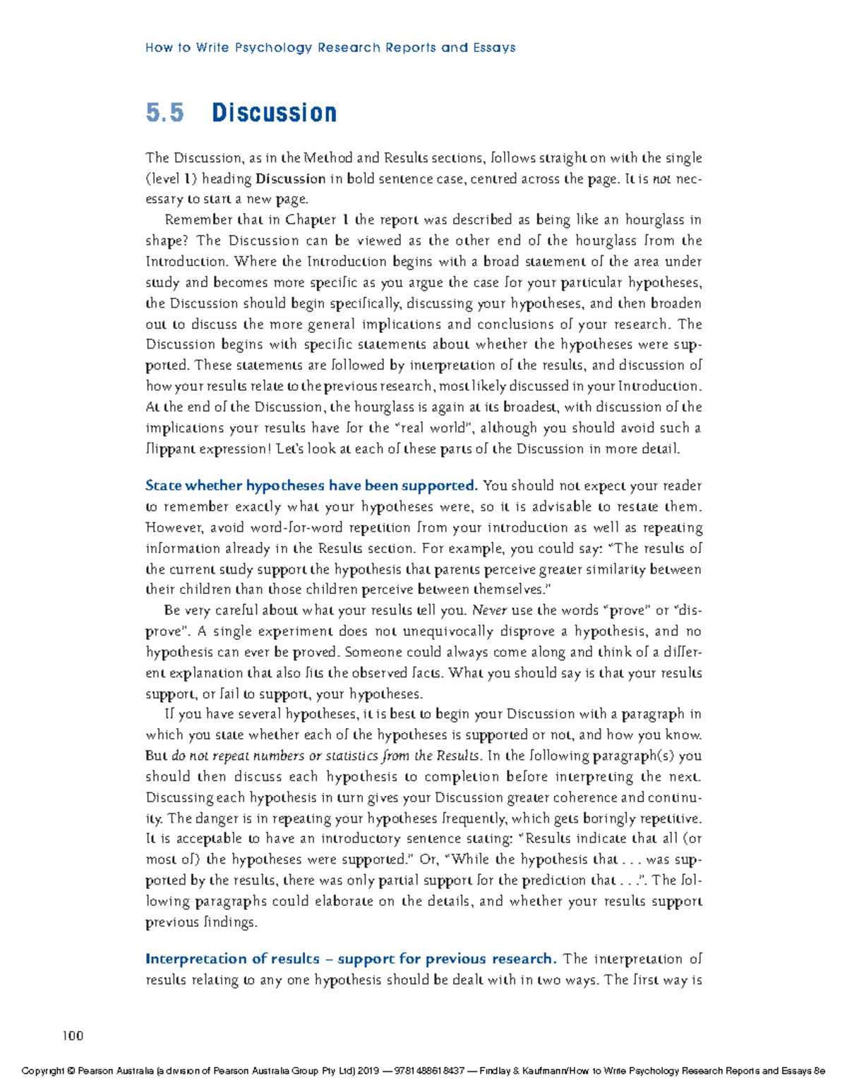 Psychology 101: Style Guide for Writing Discussion Sections in Research ...