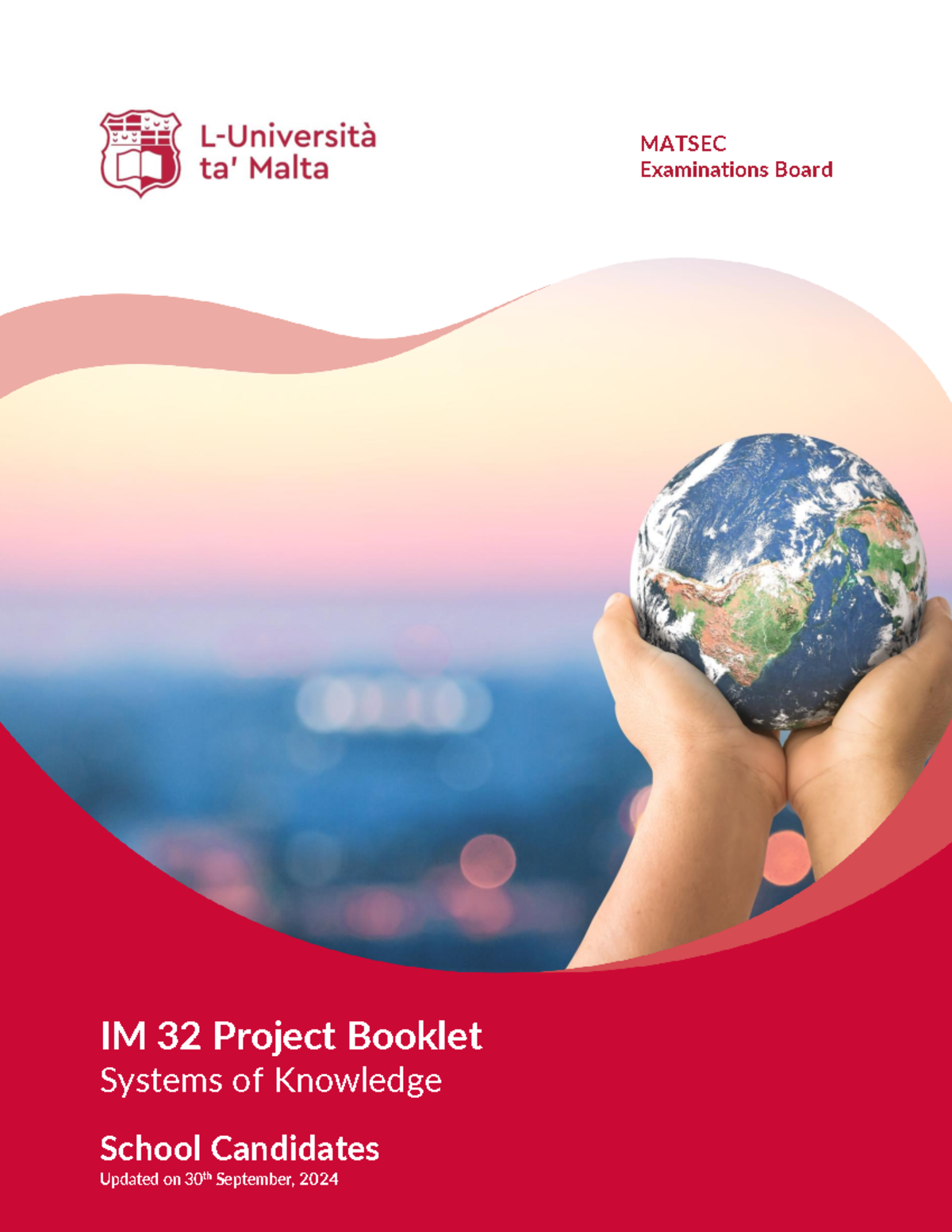 MATSEC IM 32 Project Booklet: Systems of Knowledge Guidelines - Studocu