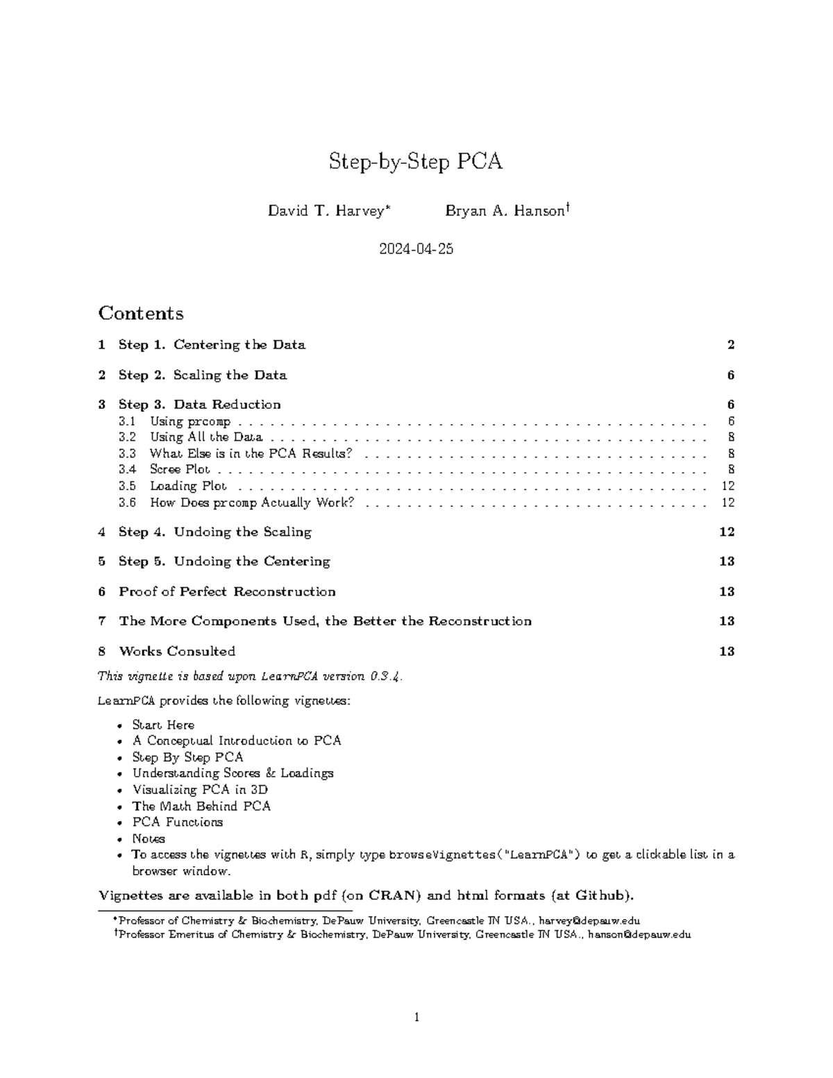 PCA Analysis Steps: A Comprehensive Guide (Course Code: PCA) - Studocu