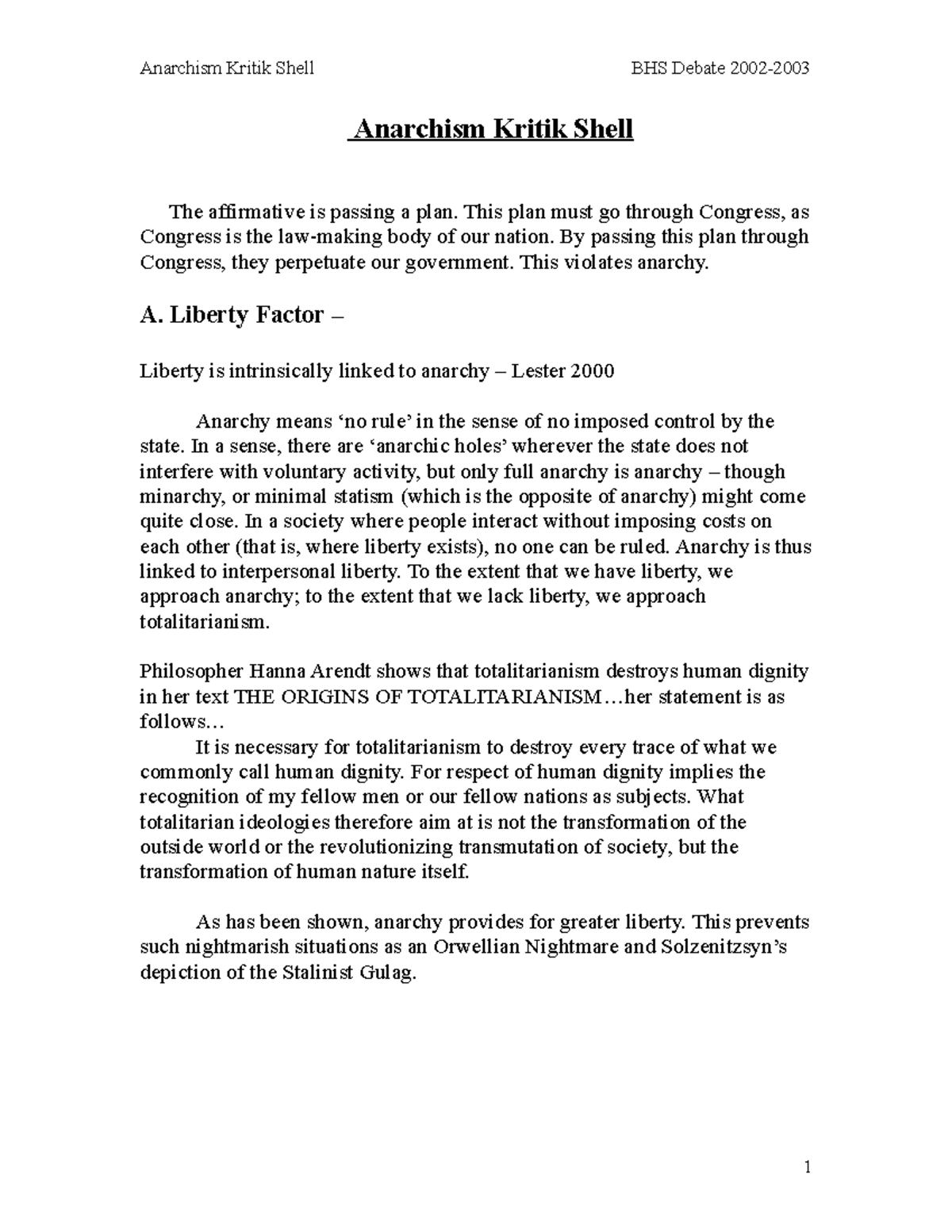 13715-Statism-Kritik - Anarchism Kritik Shell BHS Debate 2002 ...