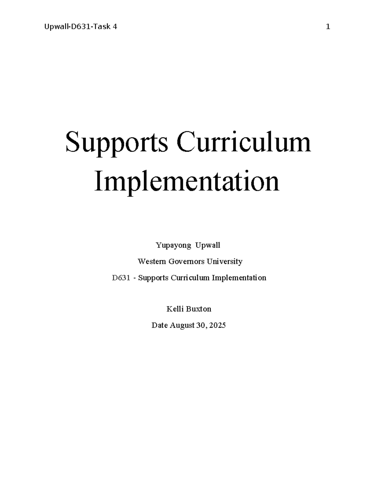 D631 Curriculum Implementation Strategies for Math Education - Studocu