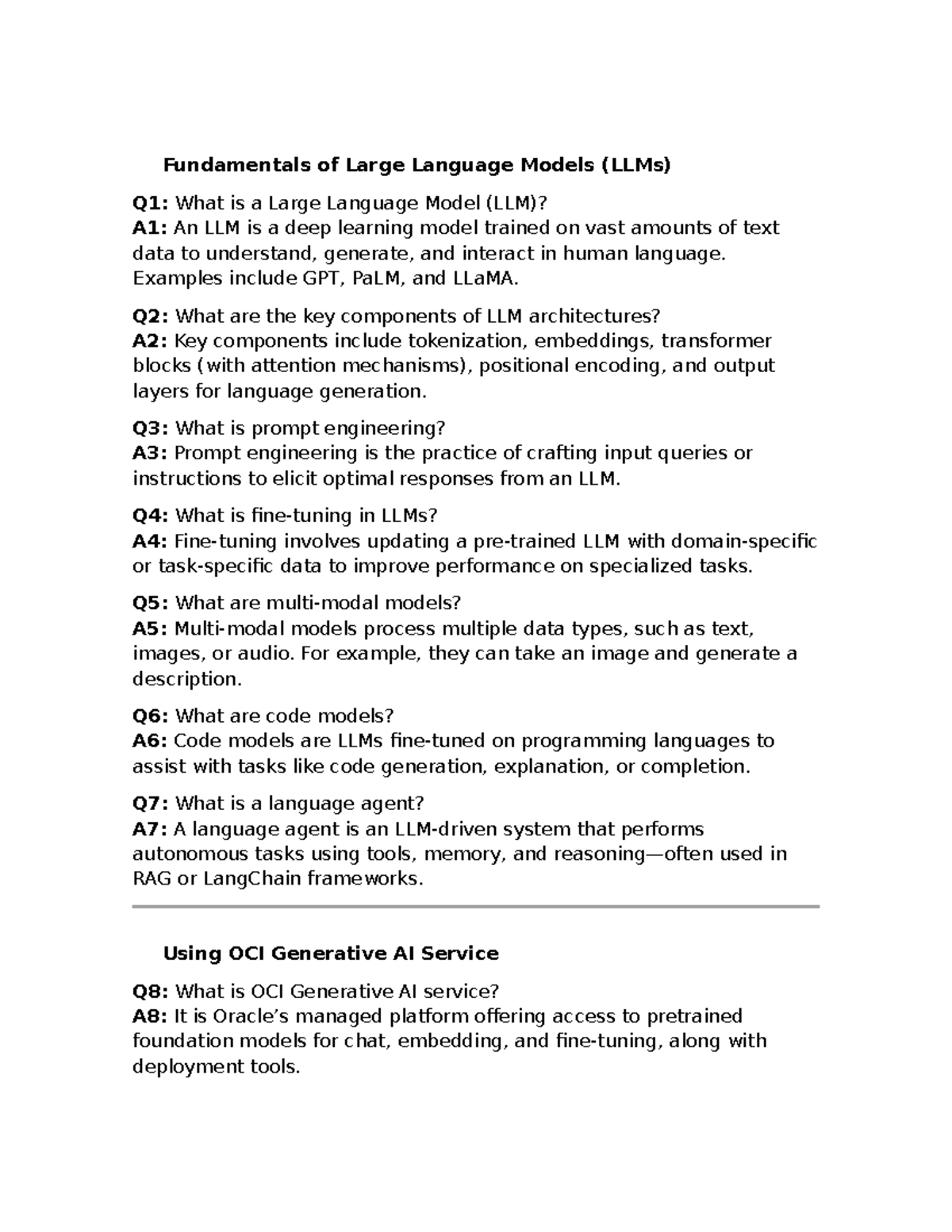 Fundamentals of Large Language Models (LLMs) - Key Concepts and ...