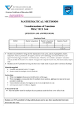 Mathematical Methods - Grade: 10 - Secondary School - Studocu