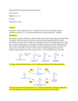 Nucleophilic Substitution Lab - Amira Hasan 04/01/ Experiment ...