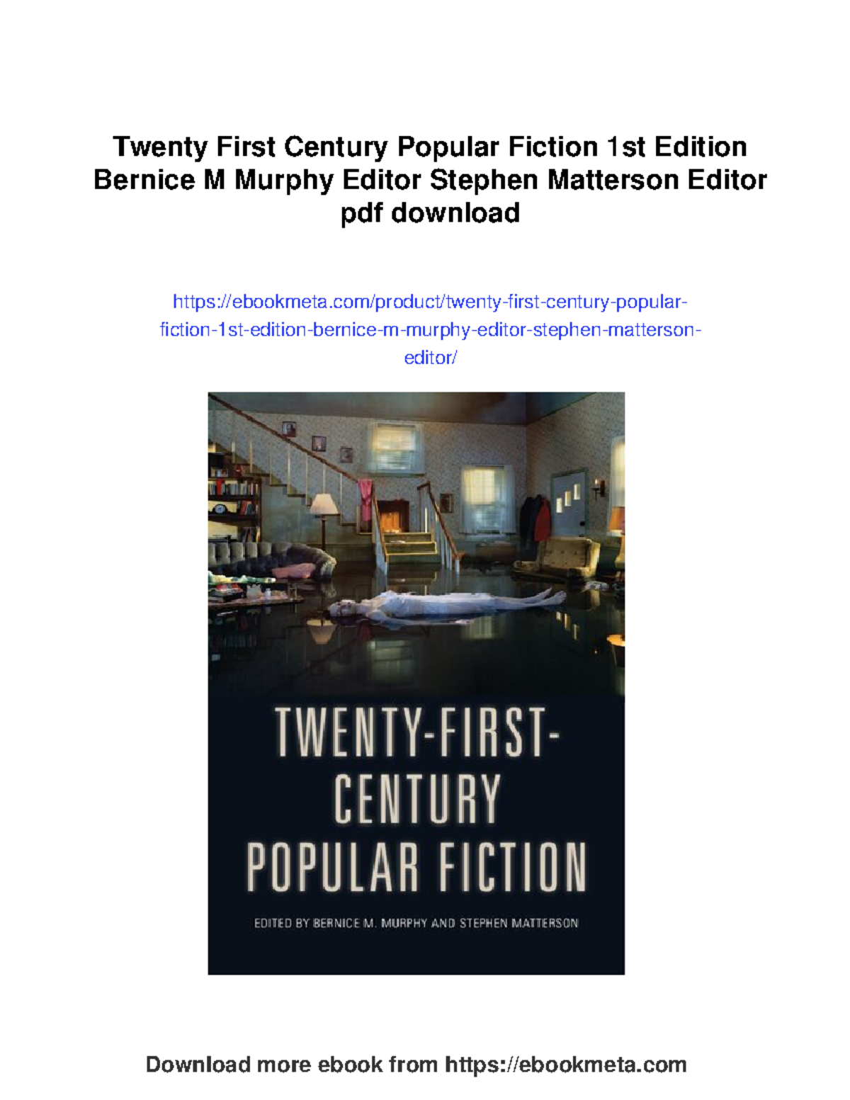 Popular Fiction in the 21st Century: Insights and Analysis (ENG 101 ...