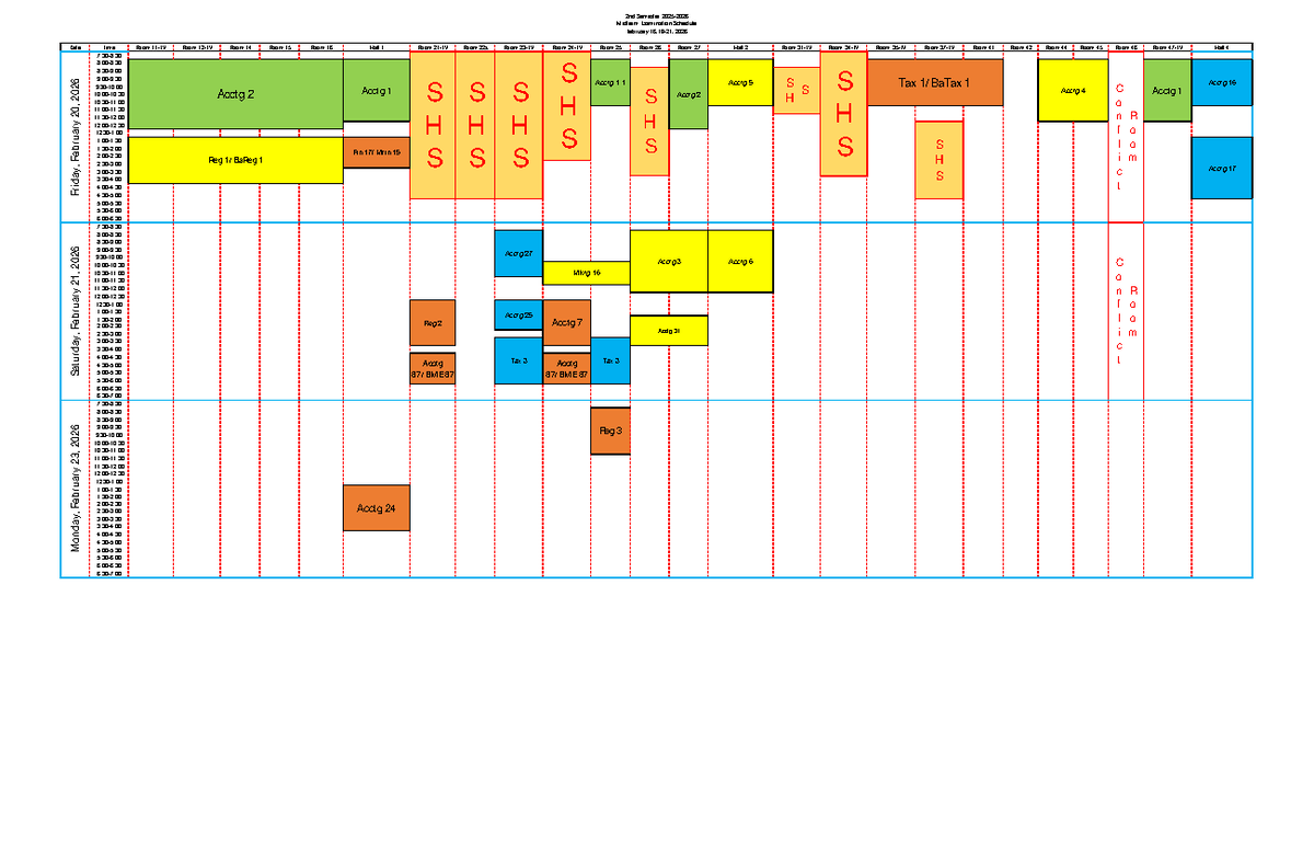 Updated 2nd Semester Midterm Exam Schedule 2025-2026 - Studocu