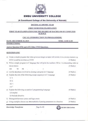 IT 103 - Computer Programming 1 Module - MODULES IN IT102 (Computer ...