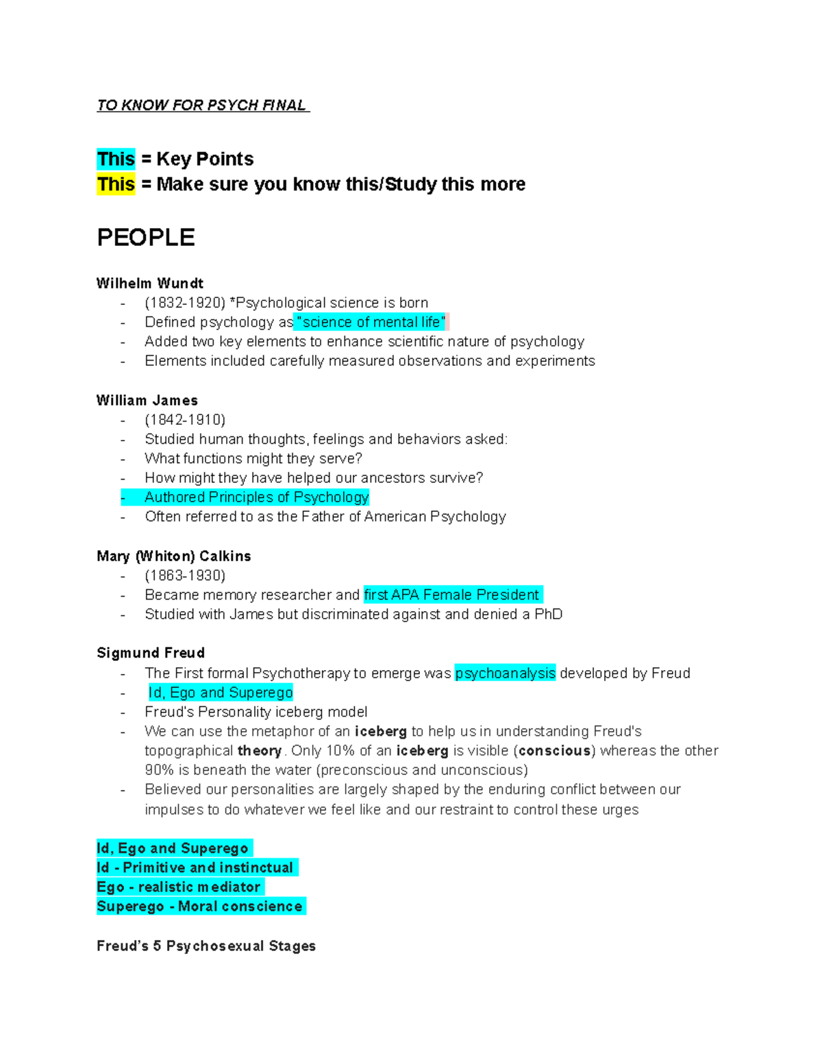 Psych 101 Final Exam Comprehensive Study Notes and Key Concepts - Studocu