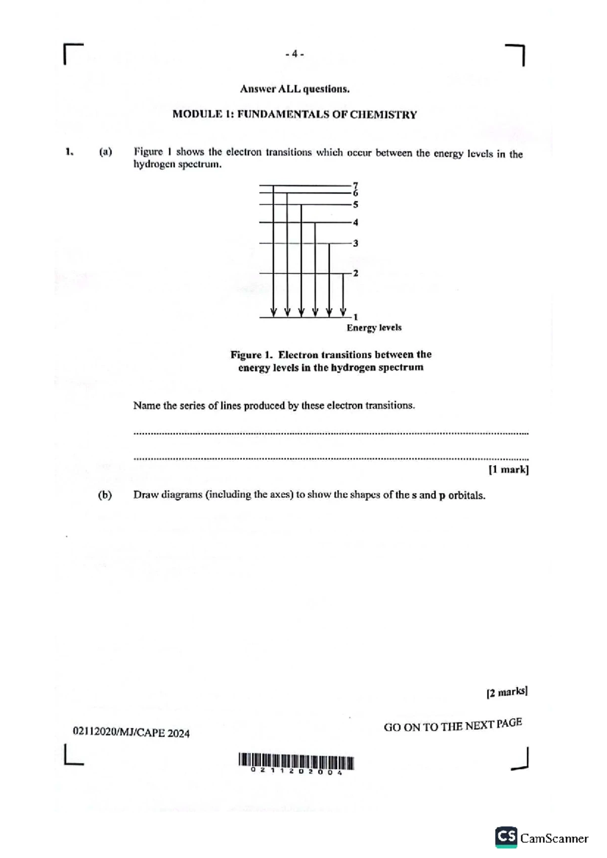 Chemistry CAPE Unit 1 Paper 02 Exam - June 15, 2023 - Studocu