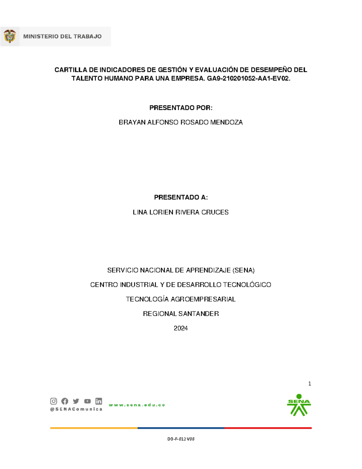Cartilla de Indicadores de Gestión y Evaluación del Talento Humano ...