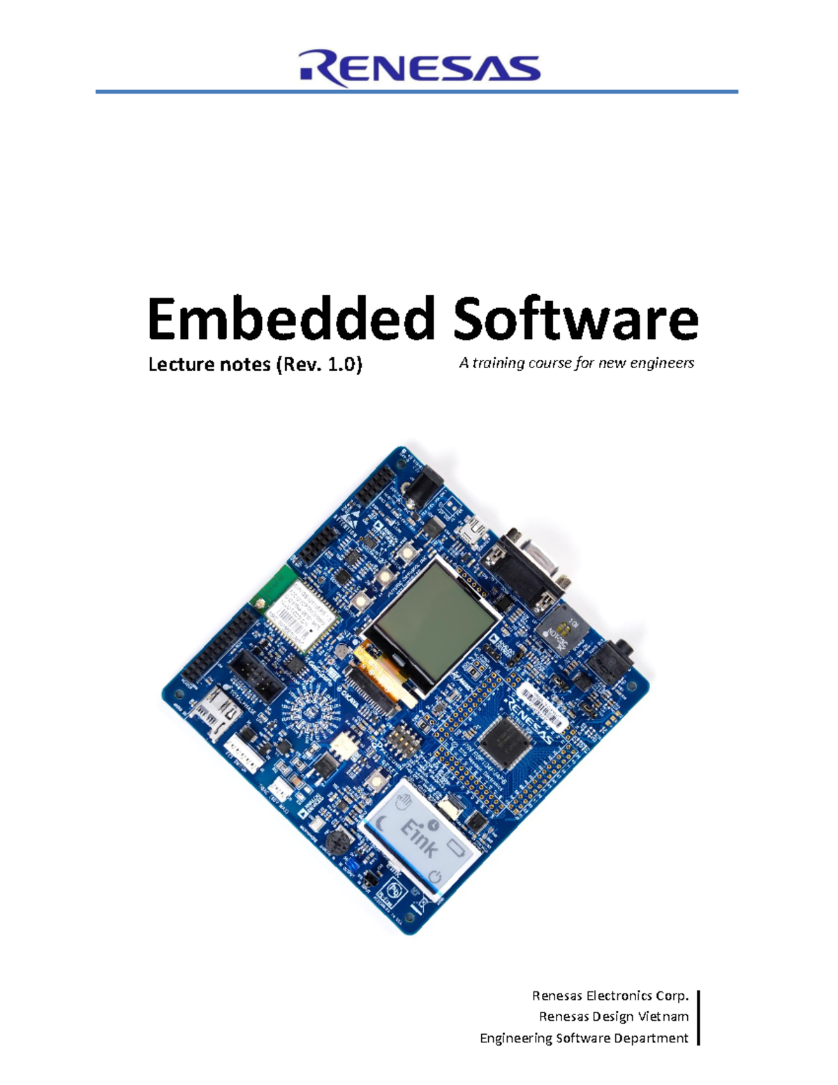 Embedded Software Lecture Notes (Course Code: 02) - Studocu